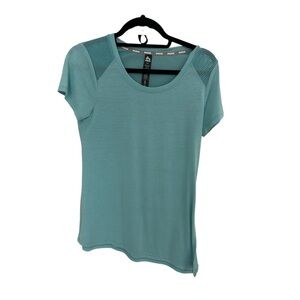 RBX Women's Teal Mesh Shoulder Top